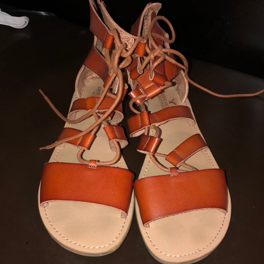 American Eagle 10 GLADIATOR SANDALS KACE UP SHOES